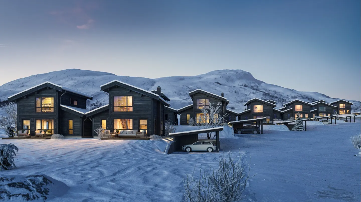 Fjellsætra Alpin Lodge: Flott hytte med god beliggenhet, panoramautsikt og ski-in/ski-out!